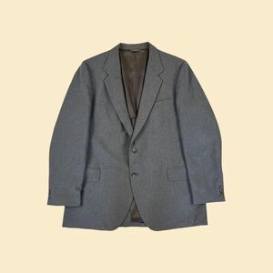 1980s Kuppenheimer sports coat, vintage dark grey mens suit jacket